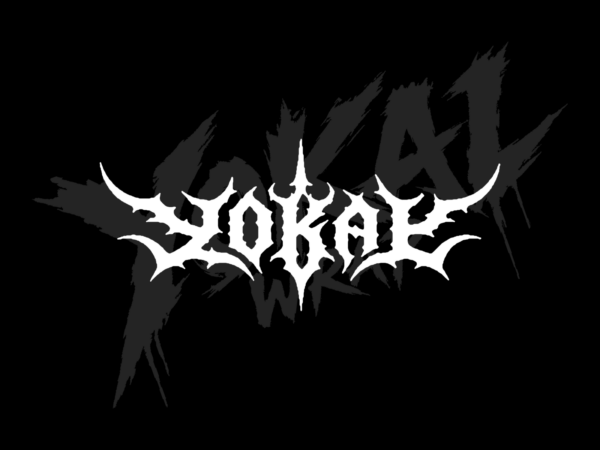 Naklejka YOKAI Deathmetal – Rogaty Logotyp