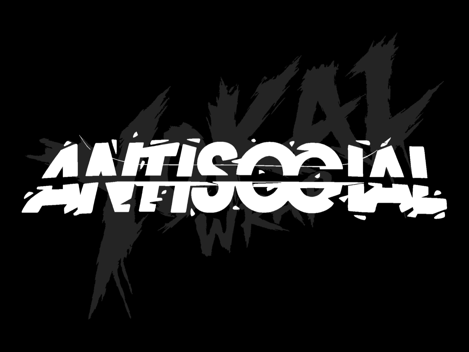 Naklejka Antisocial