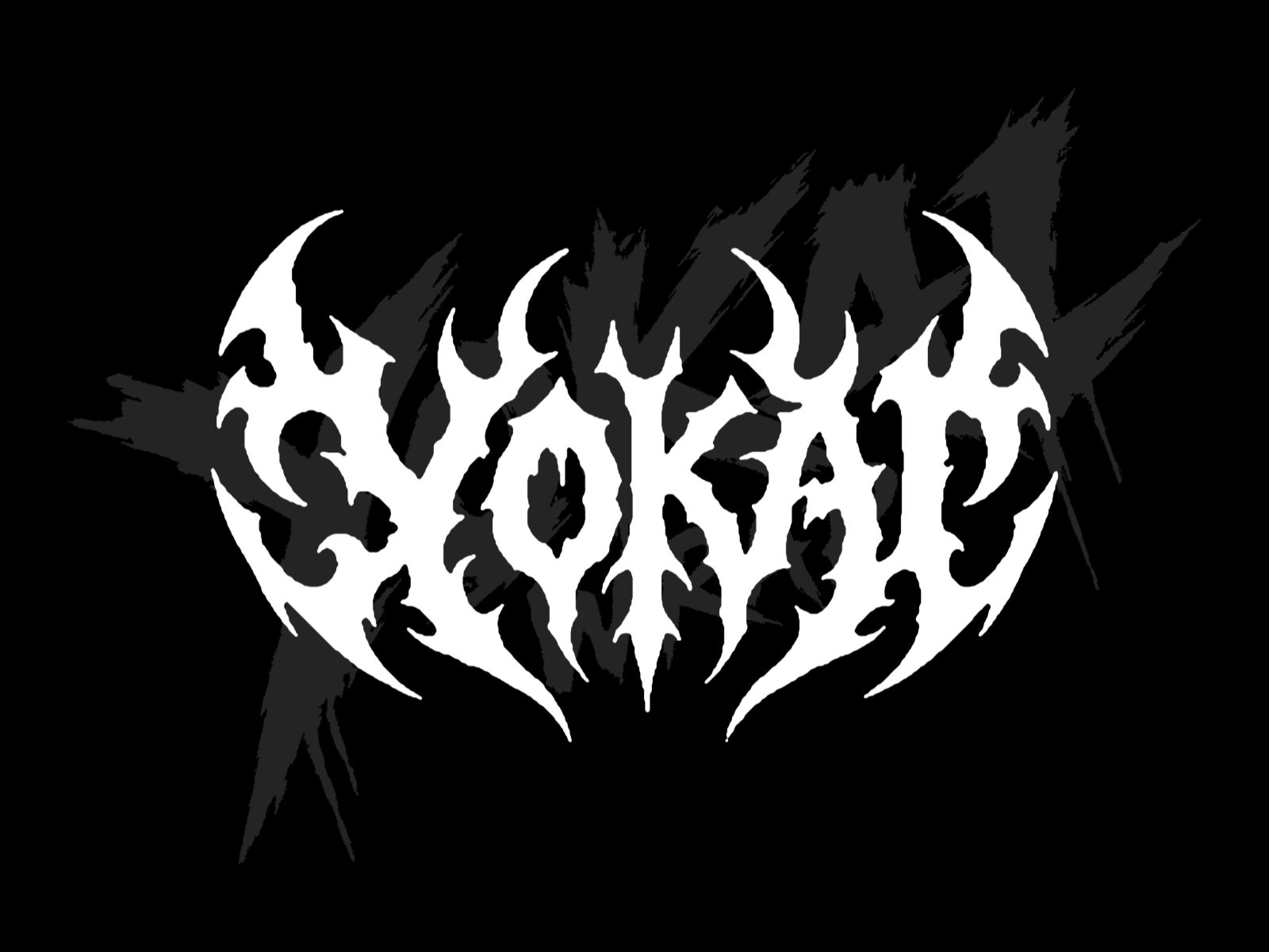 Naklejka YOKAI Deathmetal – Płomienny Emblemat